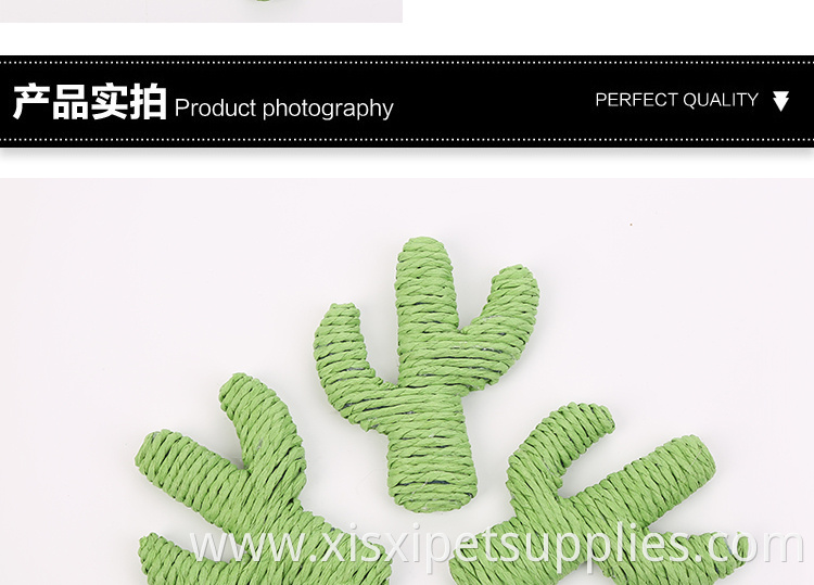 wholesale new design cactus cat toy rope scratcher toy